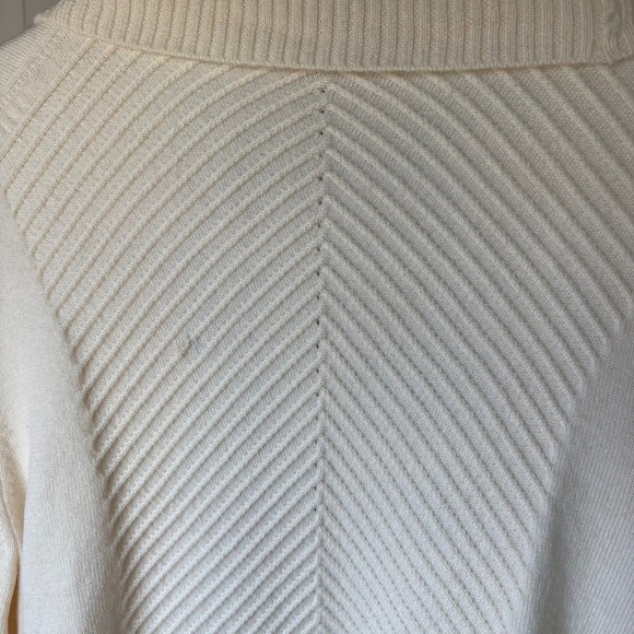 Brooks Brothers Cream Wool Shawl Cardigan Sweater Open Front - Large - Picture 3 of 8